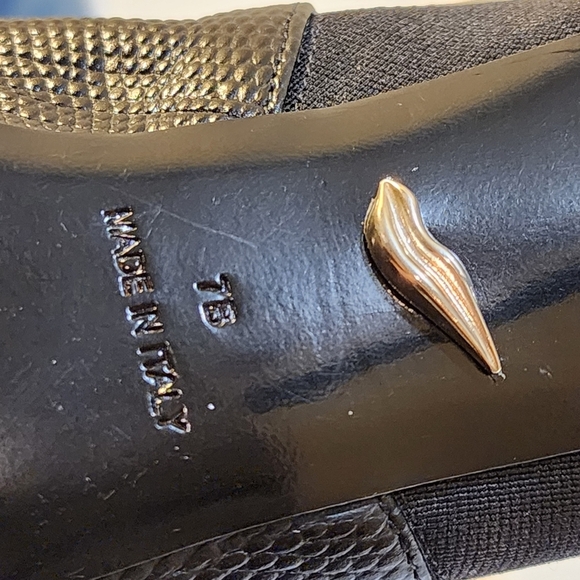 Diane Von Furstenberg Stylish Black Peep-Toe High Heeled Booties Size 7B - Picture 4 of 14